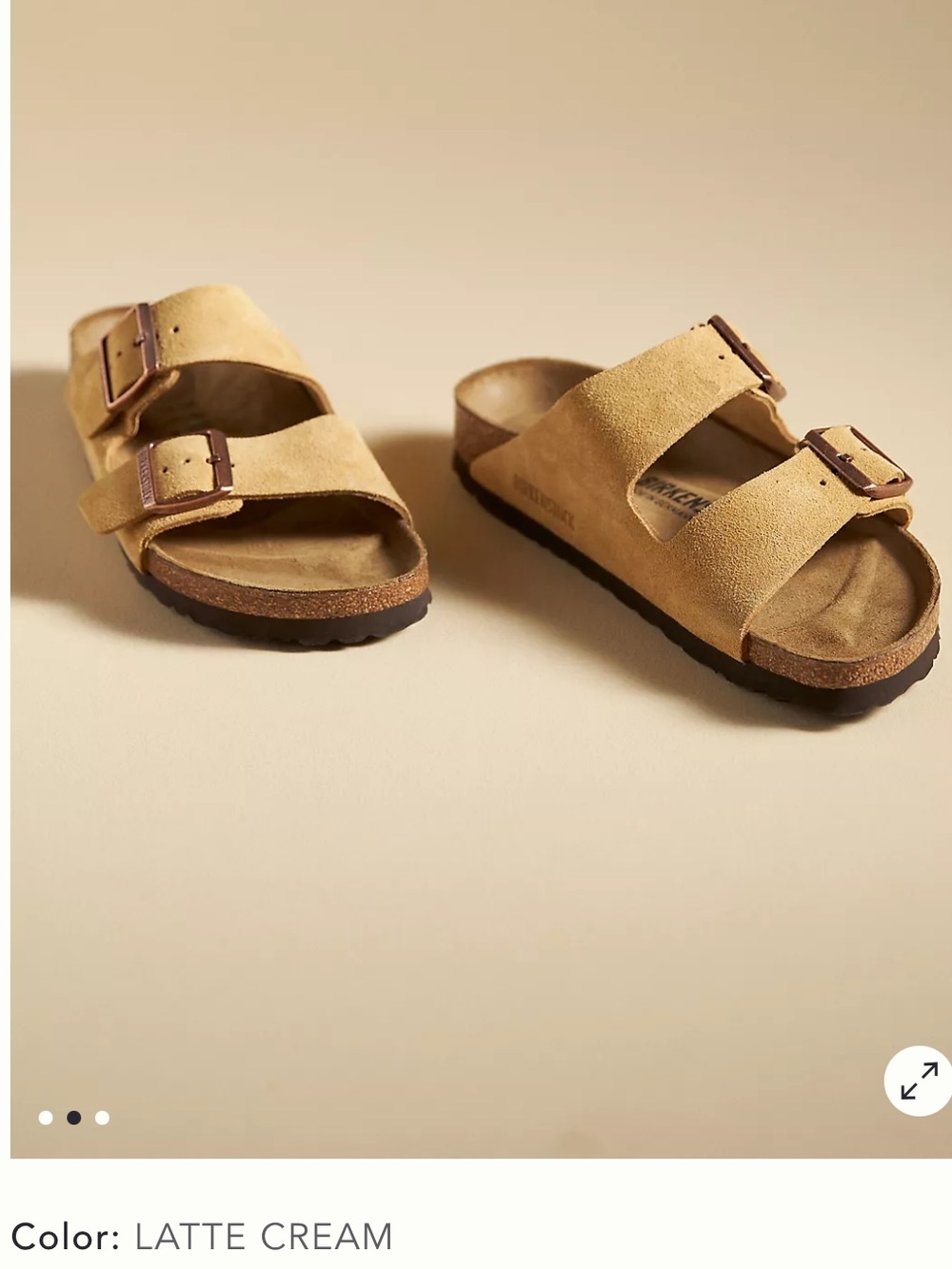Birkenstock Arizona Sandal in
Latte Suede -size 43 US MEN 10-10.5 women 12-12.5